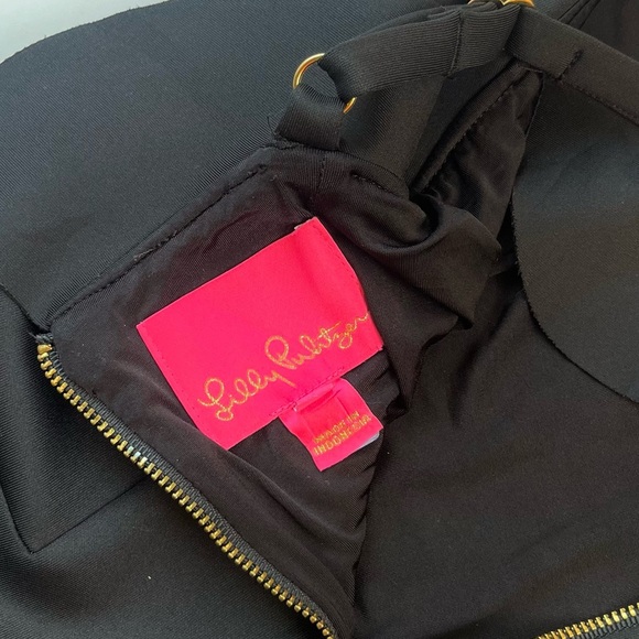 Lilly Pulitzer Astoria Ruffle Dress In Onyx - Picture 10 of 11